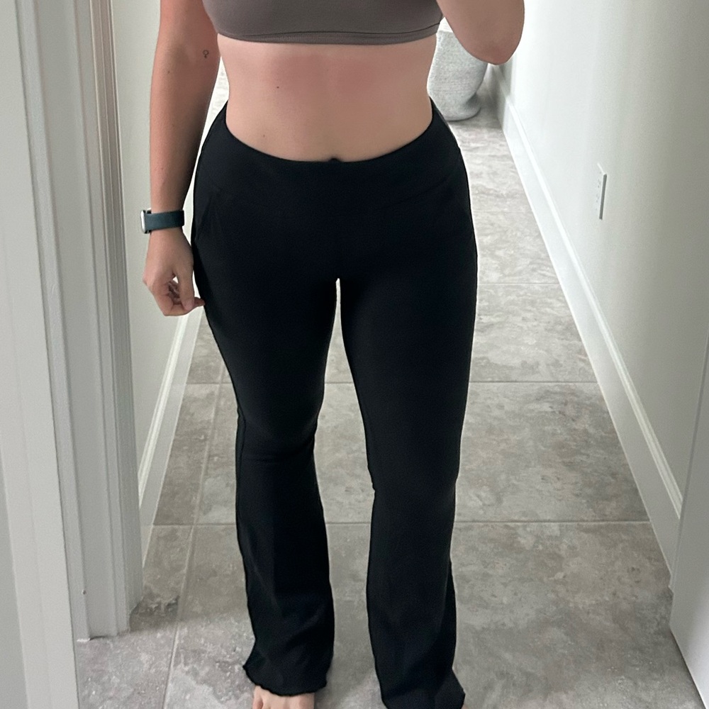 Outdoor Voices Black Flare Pants